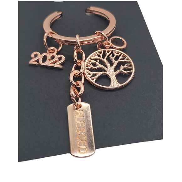 NA Narcotics Anonymous tree of life, gold live your dream keychain! Free goodie - Picture 3 of 5